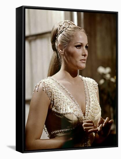 Le crepuscule des aigles (The Blue Max) by JohnGuillermin with Ursula Andress, 1966 (photo)-null-Framed Stretched Canvas