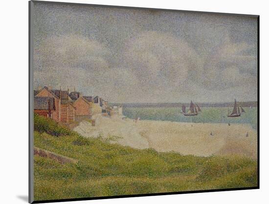 Le Crotoy Looking Upstream, 1889-Georges Seurat-Mounted Giclee Print