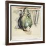 Le cruchon vert-Paul Cézanne-Framed Giclee Print