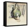 Le cruchon vert-Paul Cézanne-Framed Stretched Canvas