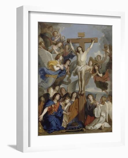 Le Crucifix aux anges-Charles Le Brun-Framed Giclee Print