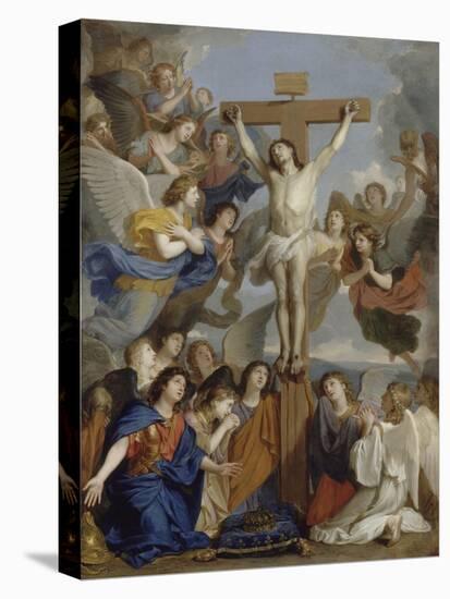 Le Crucifix aux anges-Charles Le Brun-Stretched Canvas