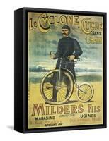 Le Cyclone Cycle-null-Framed Stretched Canvas