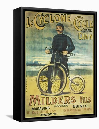 Le Cyclone Cycle-null-Framed Stretched Canvas