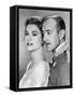 Le Cygne THE SWAN by CharlesVidor with Grace Kelly and Alec Guinness, 1956 (b/w photo)-null-Framed Stretched Canvas
