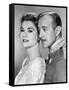 Le Cygne THE SWAN by CharlesVidor with Grace Kelly and Alec Guinness, 1956 (b/w photo)-null-Framed Stretched Canvas