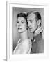 Le Cygne THE SWAN by CharlesVidor with Grace Kelly and Alec Guinness, 1956 (b/w photo)-null-Framed Photo