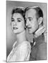 Le Cygne THE SWAN by CharlesVidor with Grace Kelly and Alec Guinness, 1956 (b/w photo)-null-Mounted Photo