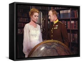 Le Cygne THE SWAN by CharlesVidor with Grace Kelly and Alec Guinness, 1956 (photo)-null-Framed Stretched Canvas