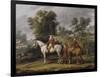 Le d?rt pour la chasse-Antoine Charles Horace Vernet-Framed Premium Giclee Print