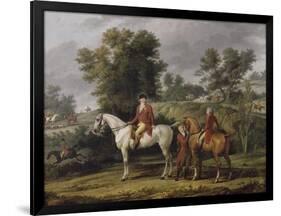 Le d?rt pour la chasse-Antoine Charles Horace Vernet-Framed Premium Giclee Print