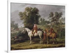 Le d?rt pour la chasse-Antoine Charles Horace Vernet-Framed Giclee Print