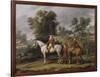 Le d?rt pour la chasse-Antoine Charles Horace Vernet-Framed Giclee Print