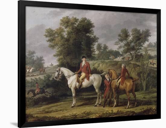 Le d?rt pour la chasse-Antoine Charles Horace Vernet-Framed Giclee Print