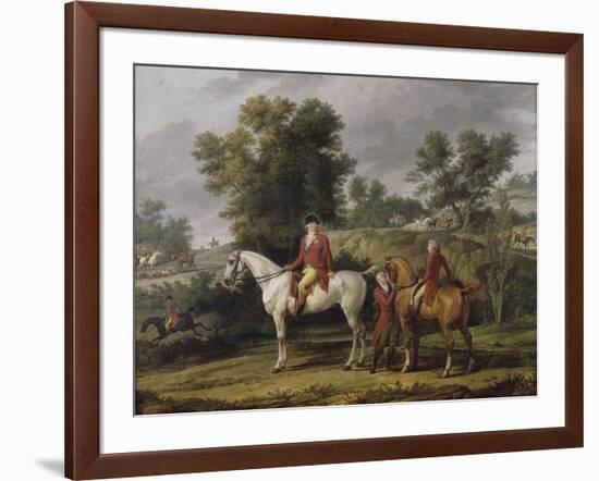 Le d?rt pour la chasse-Antoine Charles Horace Vernet-Framed Giclee Print