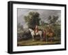 Le d?rt pour la chasse-Antoine Charles Horace Vernet-Framed Giclee Print