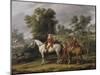 Le d?rt pour la chasse-Antoine Charles Horace Vernet-Mounted Giclee Print