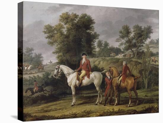 Le d?rt pour la chasse-Antoine Charles Horace Vernet-Stretched Canvas