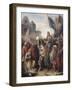 Le dauphin Charles (futur Charles V) rentrant au Louvre après l'assassinat d'Etienne Marcel et la-Adolphe Roger-Framed Giclee Print