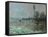 Le debacle-The ice-flows,1880 Canvas.-Claude Monet-Framed Stretched Canvas