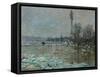 Le Debacle, the Ice-Flows, 1880-Claude Monet-Framed Stretched Canvas