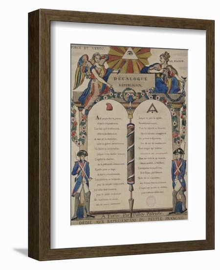 Le décalogue républicain-null-Framed Giclee Print