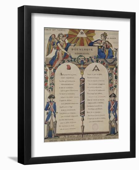 Le décalogue républicain-null-Framed Giclee Print