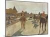 Le Défilé, dit aussi Chevaux de course devant les tribunes-Edgar Degas-Mounted Giclee Print