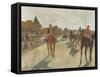 Le Défilé, dit aussi Chevaux de course devant les tribunes-Edgar Degas-Framed Stretched Canvas