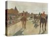 Le Défilé, dit aussi Chevaux de course devant les tribunes-Edgar Degas-Stretched Canvas
