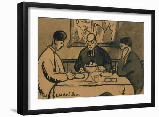 Le Déjeuner, 1925-Louis-Mathieu Verdilhan-Framed Giclee Print