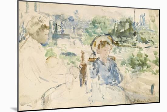 Le déjeuner à la campagne, 1879-Berthe Morisot-Mounted Giclee Print