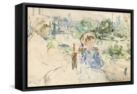 Le déjeuner à la campagne, 1879-Berthe Morisot-Framed Stretched Canvas