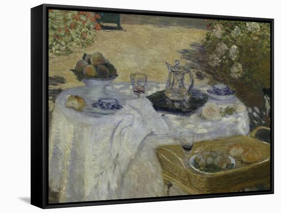 Le Dejeuner, c.1873-Claude Monet-Framed Stretched Canvas