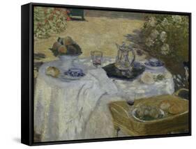 Le Dejeuner, c.1873-Claude Monet-Framed Stretched Canvas