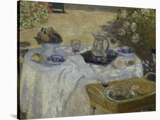 Le Dejeuner, c.1873-Claude Monet-Stretched Canvas