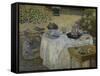 Le Dejeuner, c.1873-Claude Monet-Framed Stretched Canvas