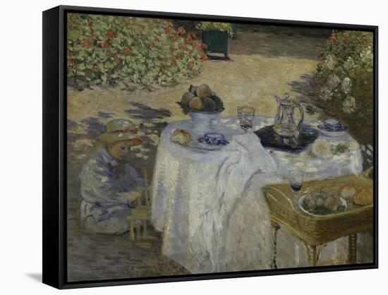 Le Dejeuner, c.1873-Claude Monet-Framed Stretched Canvas