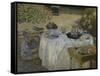 Le Dejeuner, c.1873-Claude Monet-Framed Stretched Canvas