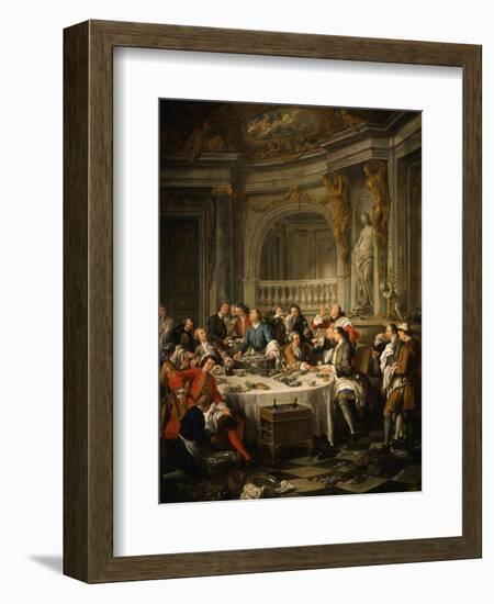 Le Déjeuner D'Huîtres (Oyster Dinner) 1735-Jean Francois de Troy-Framed Giclee Print