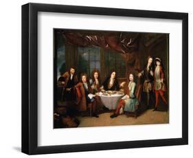 Le Déjeuner De Jambon, Ou Les Musiciens À La Table De Michel Richard Delalande-Robert Tournieres-Framed Giclee Print