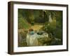 Le Dejeuner (Luncheon in the Artist's Garden at Giverny), circa 1873-74-Claude Monet-Framed Premium Giclee Print