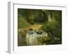 Le Dejeuner (Luncheon in the Artist's Garden at Giverny), circa 1873-74-Claude Monet-Framed Premium Giclee Print