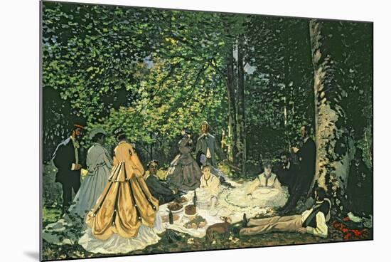 Le Dejeuner Sur L'Herbe, 1866-Claude Monet-Mounted Premium Giclee Print
