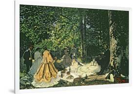 Le Dejeuner Sur L'Herbe, 1866-Claude Monet-Framed Giclee Print