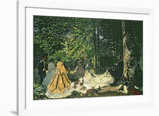 Le Dejeuner Sur L'Herbe, 1866-Claude Monet-Framed Giclee Print