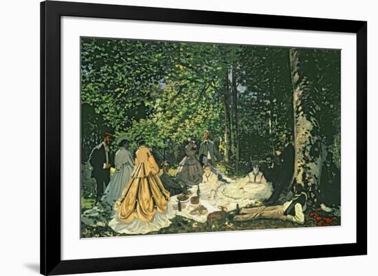 Le Dejeuner Sur L'Herbe, 1866-Claude Monet-Framed Giclee Print