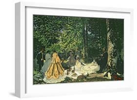 Le Dejeuner Sur L'Herbe, 1866-Claude Monet-Framed Giclee Print