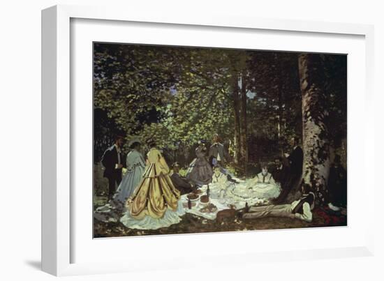 Le Dejeuner Sur L'Herbe, 1866-Claude Monet-Framed Giclee Print