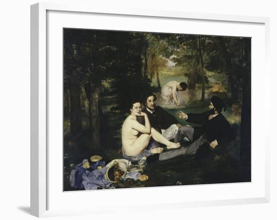 Le Dejeuner Sur l'Herbe, c.1863-Edouard Manet-Framed Giclee Print